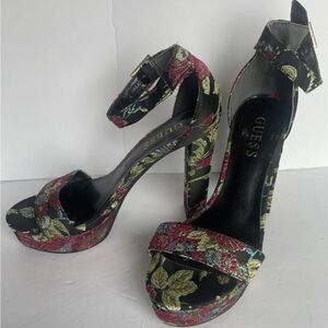 Guess Multicolor Strappy Heels